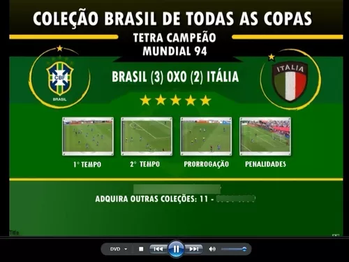 Dvd Documentário Jogos Da Copa Do Mundo 1994 E 2002 - (10dvd