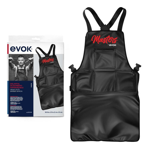 Delantal De Barbero Impermeable Evok Masters