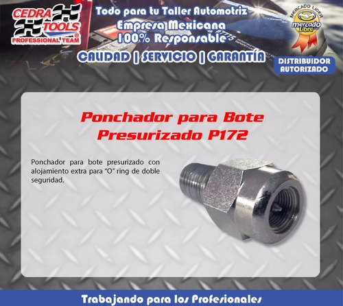 Imagen 3 de 3 de Adaptador Para Bote Presurizado | Ponchador - Cedra Tools