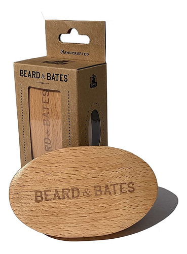 Beard  Bates Cepillo Para Barba De Cerdas De Jabalí, Hecho A