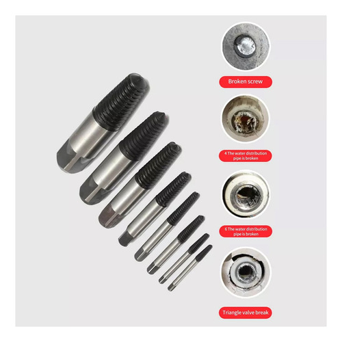 F Juego De Extractores De Tornillos Rotos, Extractor De