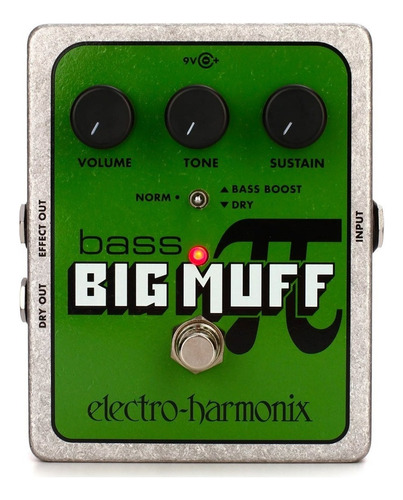Pedal de efeito Electro-Harmonix Bass Big Muff Pi  prateado