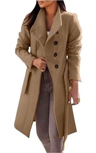 Trench coat de lã cheap feminino