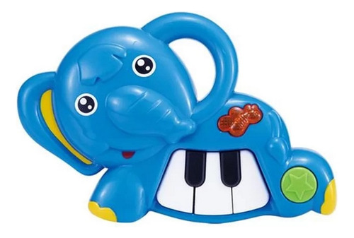 Piano Elefante Organeta Musical Bebes Niño + Bateria Juguete