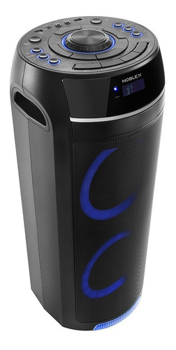 Parlante Torre Noblex Mnt390 Tower System Bluetooth Luces Color Negro