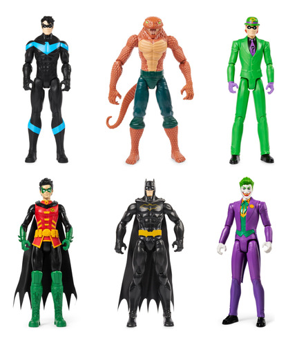 Dc Comics, Batman 6 Unidades | Batman, Robin, Nightwing, The