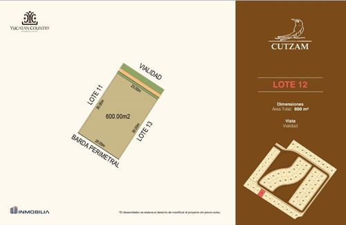 Imagen 12 de 19 de Lotes Residenciales En Cutzam, Yucatan Country Club