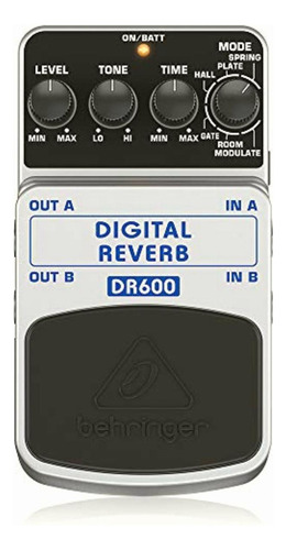Behringer Digital Reverb Dr600 Digital Stereo Reverb Pedal