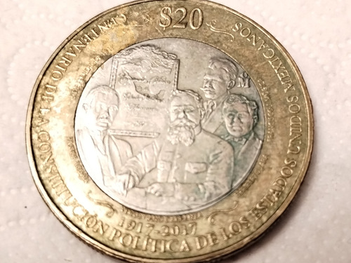 Moneda Centenario Constitución Política 