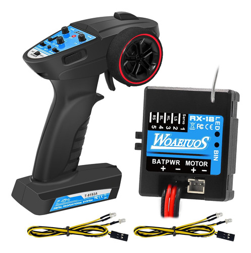 2 En 1 Esc Y Receptor Con 3ch 2,4g Rc Transmisor Esc Control