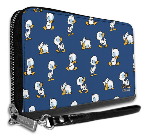 Cartera Rectangular Patito Feo Lilo Y Stitch Disney Azul Liso