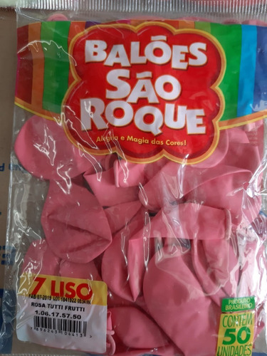 Balão Bexiga Para Festa Numero 7 Pacote Com 50 Unid.