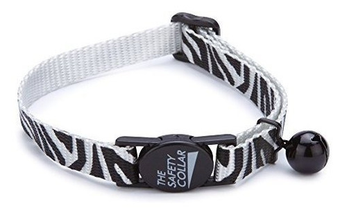 Meow Town Zebraprint Nylon Cat Collar 812 Pulgadas