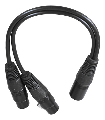 Xlr Y Divisor 3 Pin A Dual Cable Micrófono - 0.3 Metros / 1