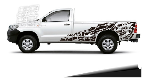 Calco Toyota Hilux 05/15 Cab. Simple Calavera Juego + Portón