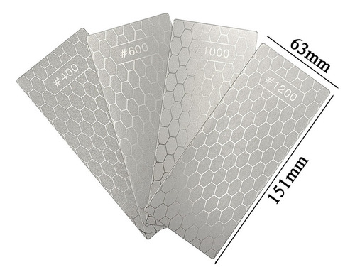 4 Peças De Pedra De Afiar De Diamante, Whetstone Honeycomb S