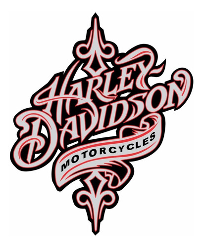 Adesivo Compatível Para Harley Davidson Motorcycles Ha002 Cor HARLEY DAVIDSON LEGENDARY LOGO