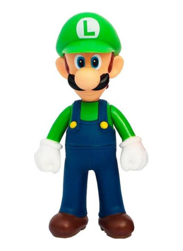 Super Luigi Bros Figura Muñeco Articulado De Colección 
