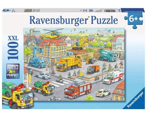 Rompecabezas Xxl 100 Pzs Vehiculos En La Ciudad Ravensburger