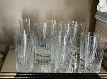 Comprar 11 Vasos Cristal Tallados San Carlos. 2 Medidas.
