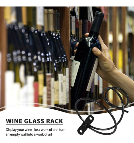 .. Pacote De 6 Prateleiras De Vinho Montadas Na Parede -