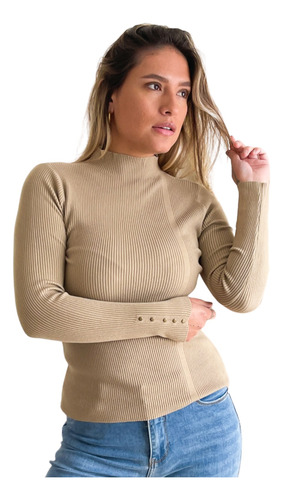 Sweater Básico Colores Cuello Medio Pili