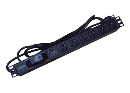 Multitoma Powest Pdu Horizontal De Rack 6 Tomas 120v 15a 