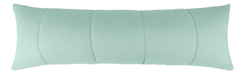 Fronha Travesseiro De Corpo C/ Zíper 1,20 X 0,40 Algodão Cor Verde-claro Liso