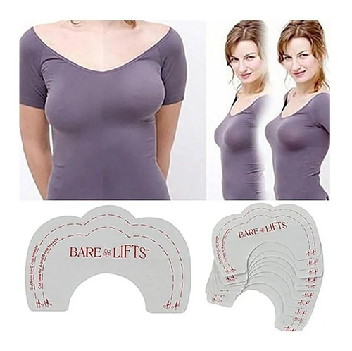 Imagen 3 de 3 de Parches Levanta Busto Bare Lifts 5 Pares Bra Invisible