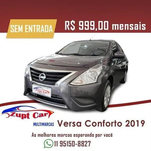 Versa 1.0 Completo 2019 Sem Entrada Uber 99