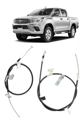 Kit X 3 Cables De Freno C/soportes Toyota Hilux 2016/