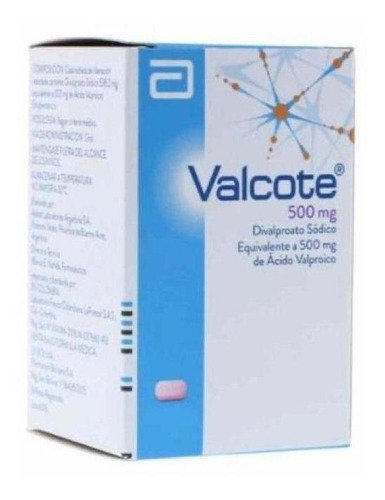Valcote 500 Mg  20 Comprimidos