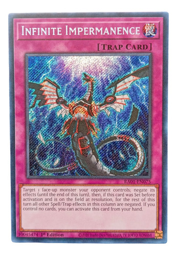 Yugioh Tcg Infinite Impermanence Secret Rare Original Konami