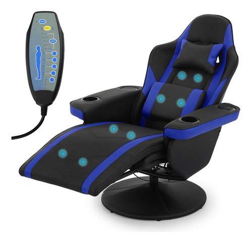 Monibloom Silla Reclinable Para Juegos Con Altavoz, Silla De