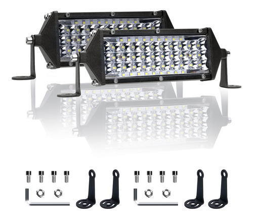 Angu-offroad Barra De Luz Led, 2 Unidades, 8 Pulgadas, Combo