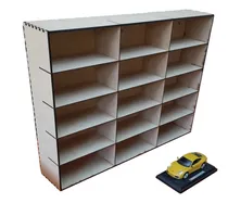 Comprar Estante Escala 1:24 Autos Colección Maisto \u002F Buragó Repisa Marrón Claro