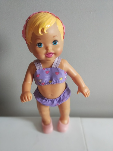 Boneca Little Mommy Moranguinho Mattel De Biquine