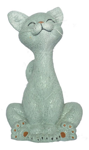 Figura De Gato Sentado, Estatua De Animal, Artesanía De Resi