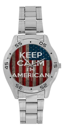 Reloj De Pulsera Para Hombre  Diseño De Bandera Nacional  Ac