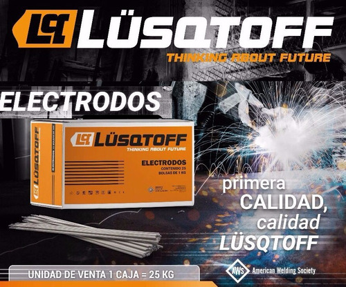 Electrodos 1.6mm Lusqtoff 6013 X 25kg (ing Maschwitz)