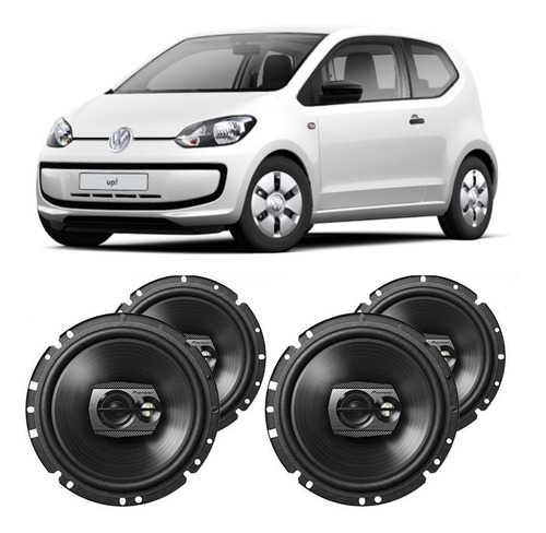 Alto Falante Vw Up 2014 A 2017 Pioneer 200w Rms Kit