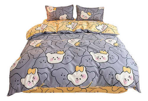 Juego De Cama Para Cama Individual, Acogedora Colcha De Micr