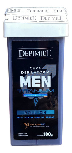 Kit 3 Ceras Roll-on Depilatória Men Powerful Homen Depimiel