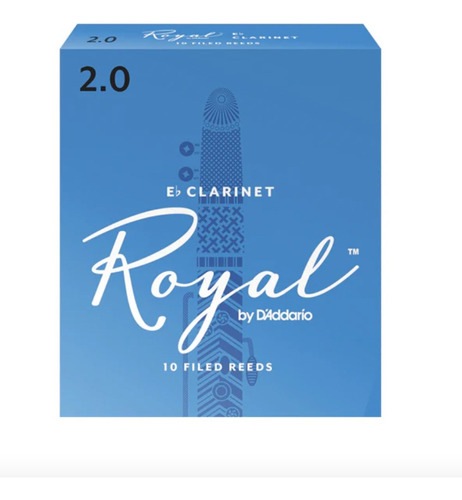 3 Cañas Royal D'addario Para Clarinete Sib 2.0 Rcb1020 