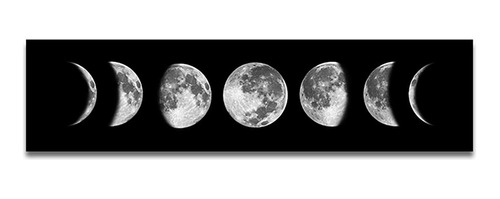 Pintura De Arte De Pared De Fase Lunar, Lienzo De Luna ...