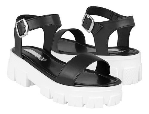 Sandalias Dama Stylo 14203 Simipiel Negro