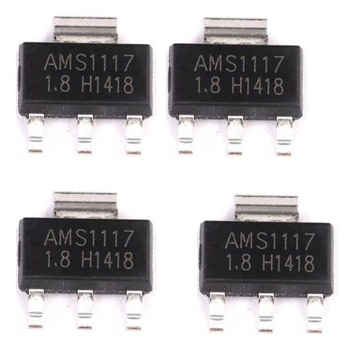 Pack 10 Unidades De Regulador Ams1117-1.8 Ams1117- 1.8v