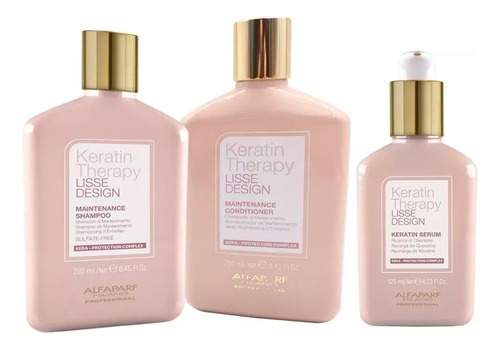 Kit Shampo/acond/serum  Mantención Keratin Therapy Alfparf