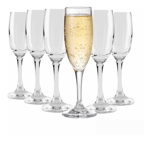 Copa Flauta Champagne Set De 6 Unidades