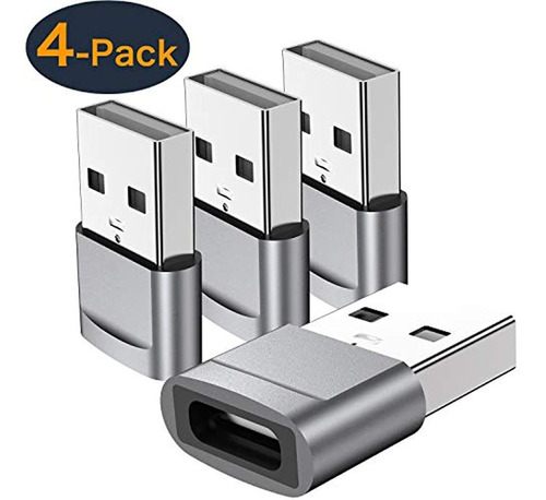 Qianlink Adaptador Usb C Hembra A Usb Macho 4 Unidades